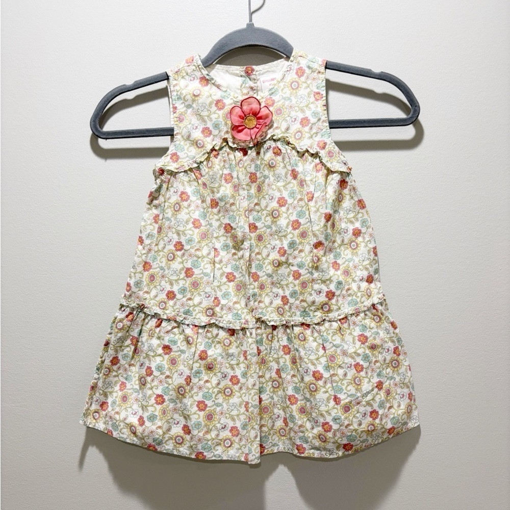GYMBOREE • Girl’s Floral Vintage 2006 SAFARI Collection Dress Cotton Size 3T